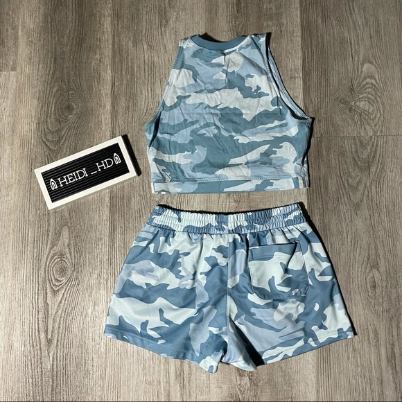 Adidas Originals Blue Camo Printed Set - Picture 5 of 8